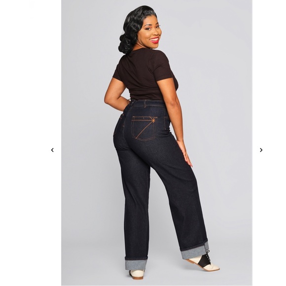 Collectif London Womenswear Katharine Wide Leg Jeans Poshmark